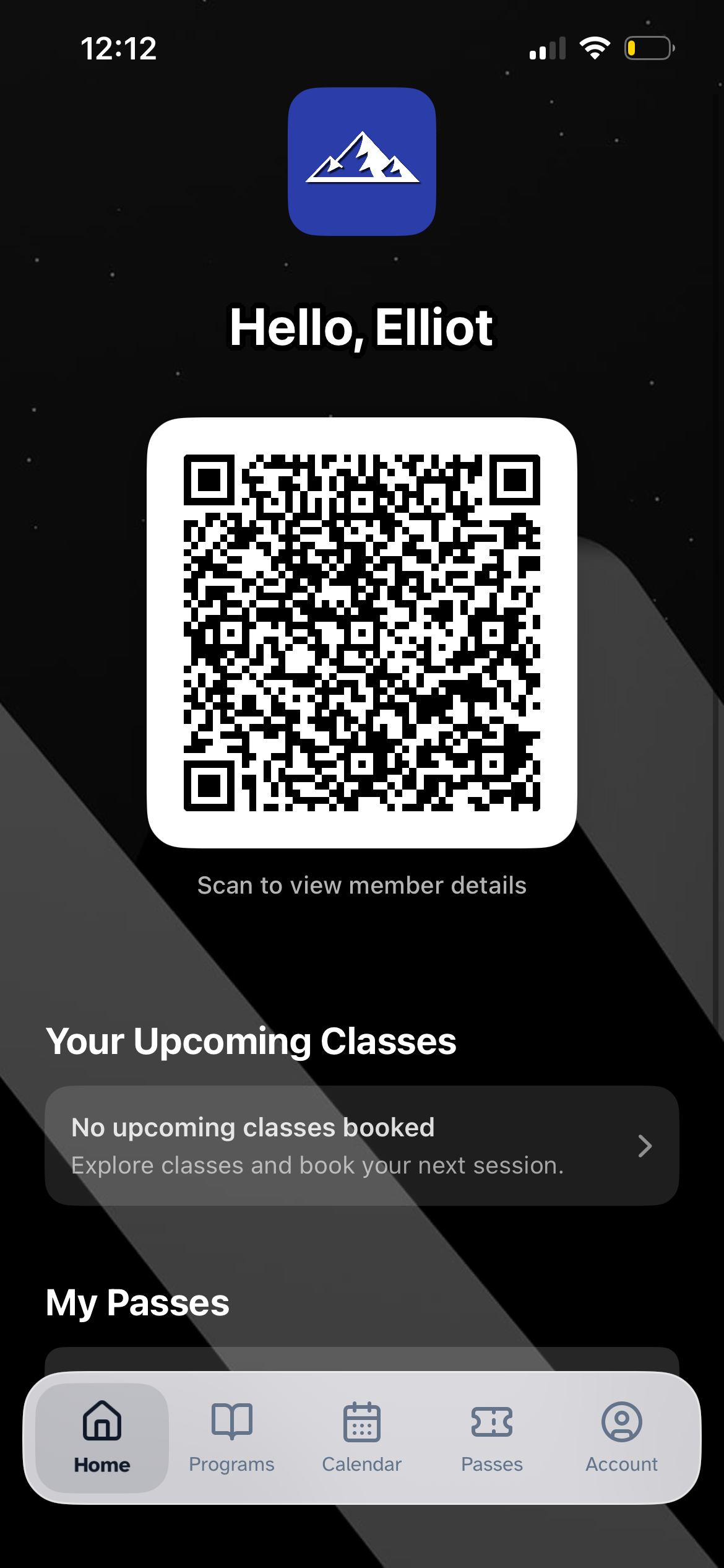 New Plot member home screen